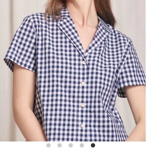 NWT Tradlands Short sleeve gingham button up